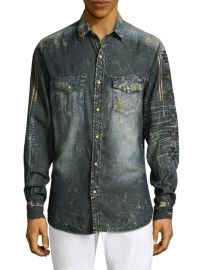 Denim Cotton Casual Button-Down Shirt robins jeans at Saks Fifth Avenue